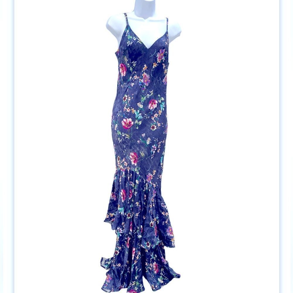 House of Harlow 1960 X REVOLVE Tania Slip Dress in Navy Floral Multi Navy Floral - Picture 7 of 15
